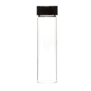 Vial – Glass 9 Oz With Plastic Cap