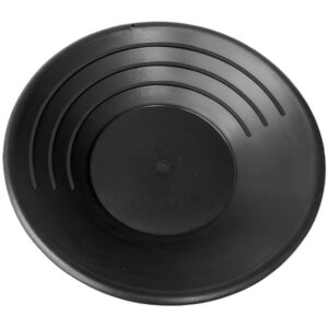 Black Plastic 17" Gold Pan